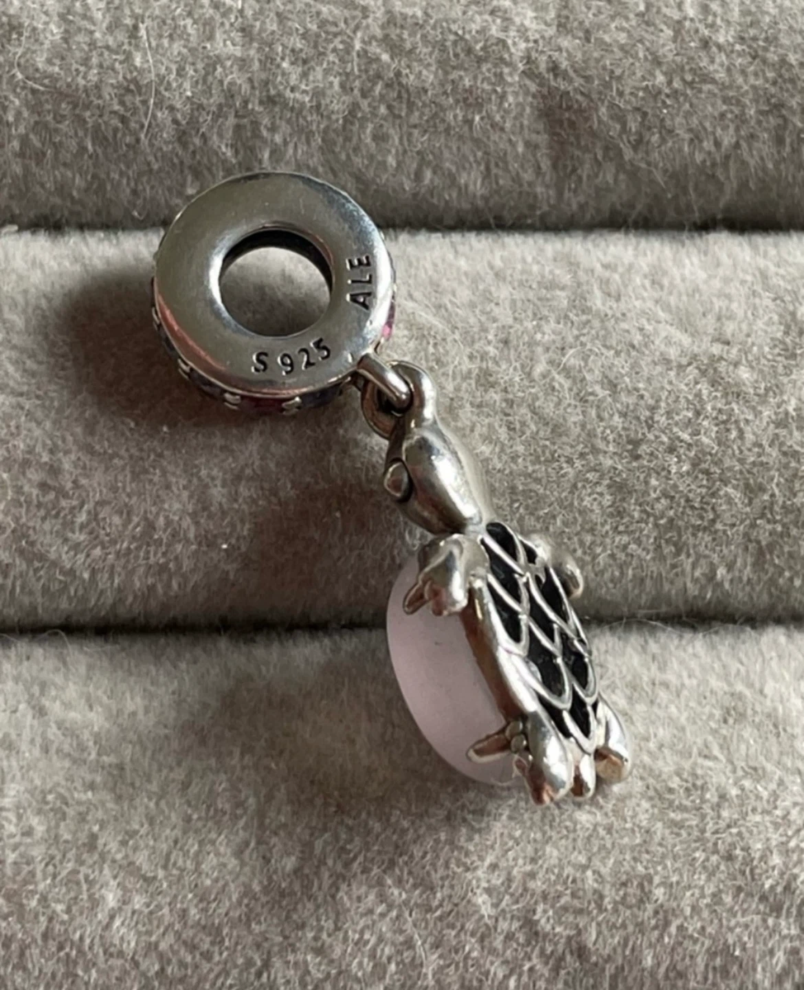 Pandora Sterling Silver Turtle Charm with Pink Stone - photo 5