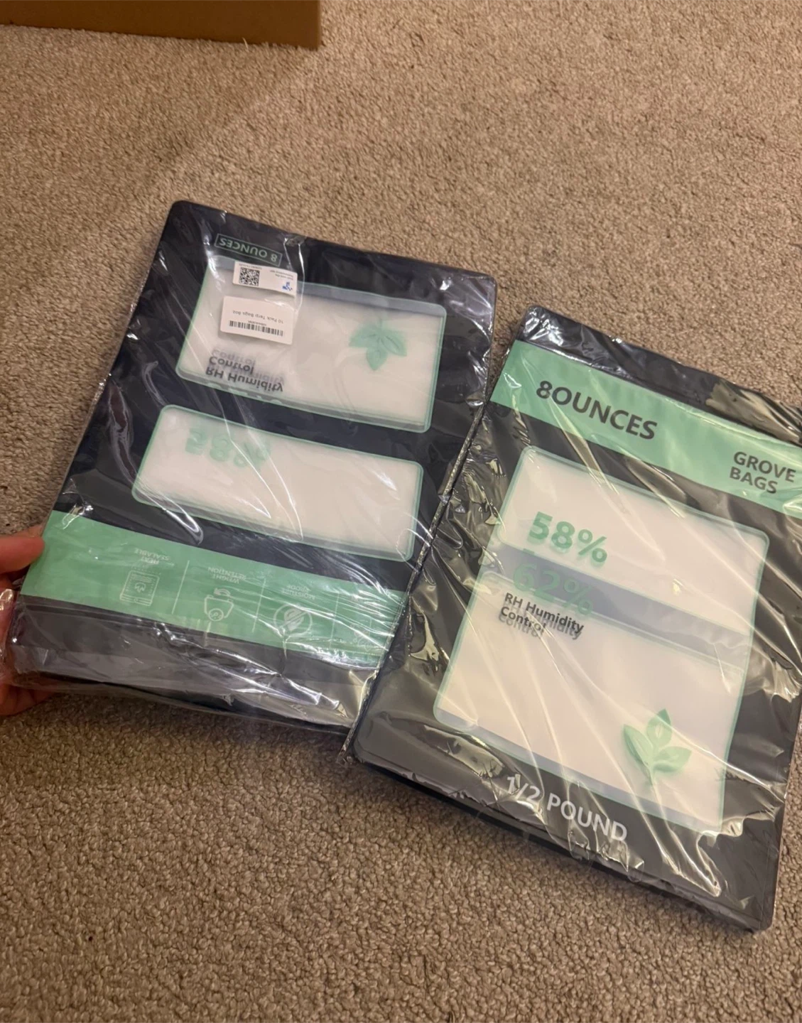 8oz Resealable Humidity Control Bags (10 Pack)