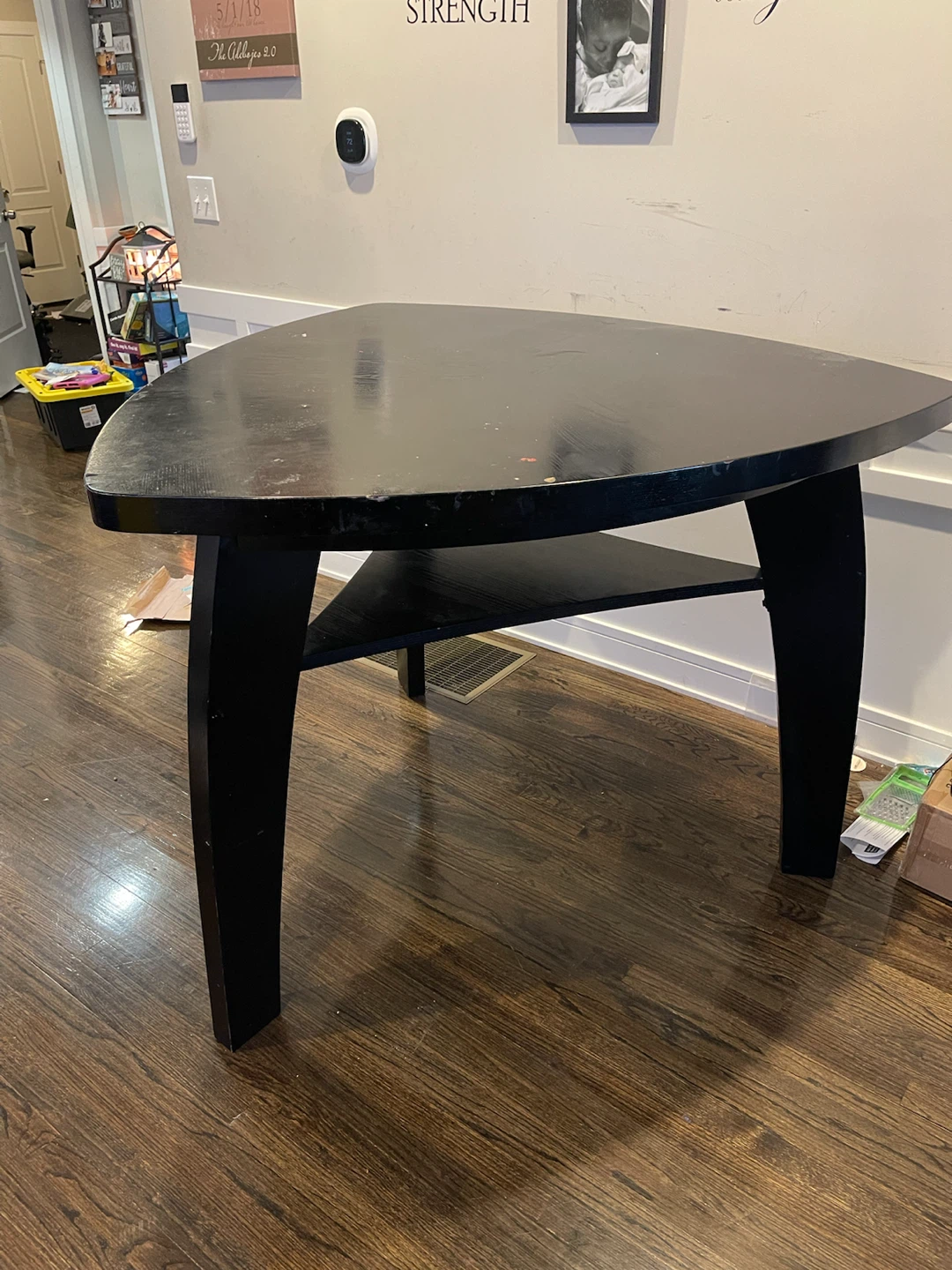 Black 3 Sided Dinner Table Set - photo 4