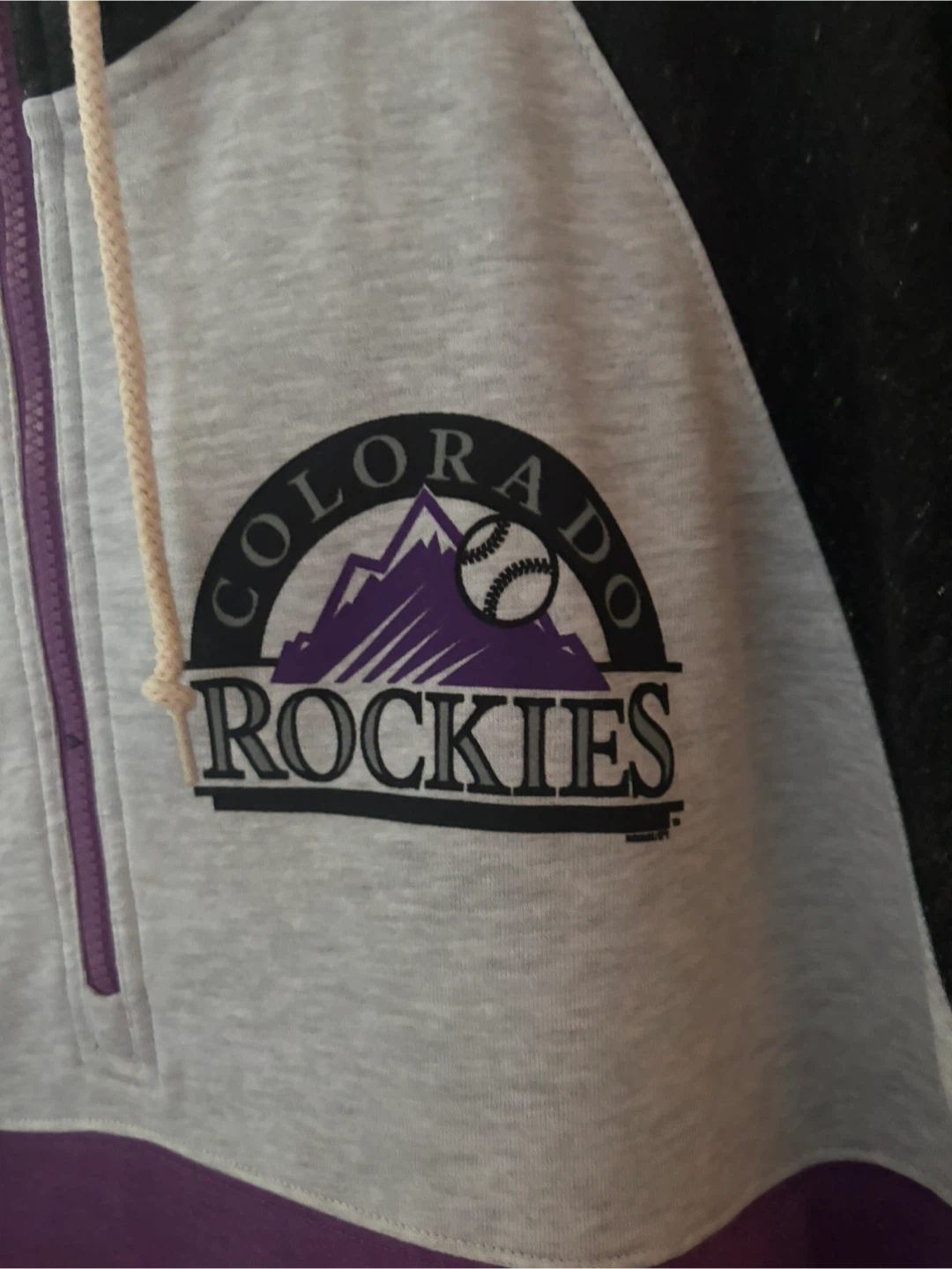 Colorado Rockies 1/4 Zip Hoodie - photo 2