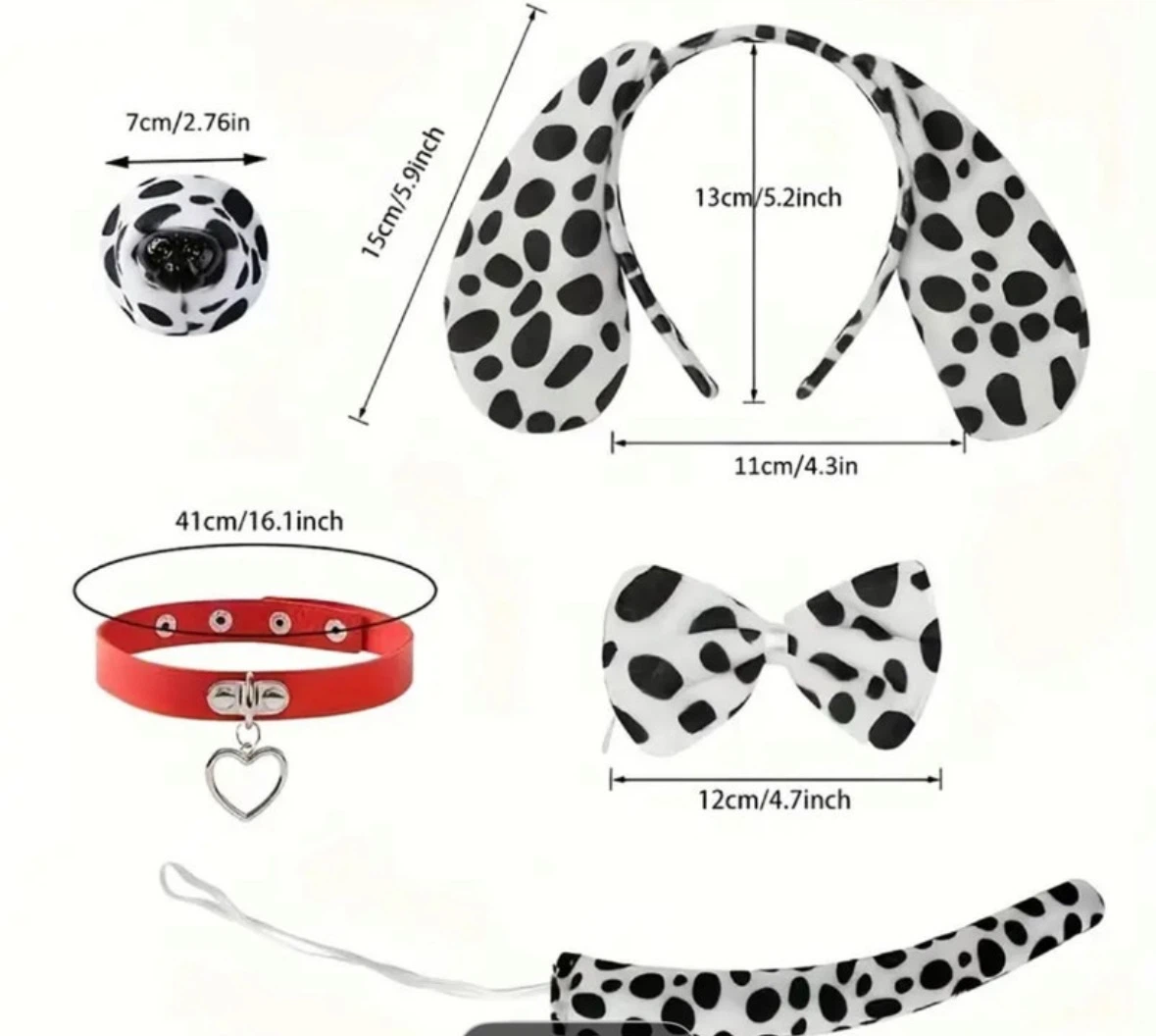 Dalmatian Accessories Halloween Costume - photo 4