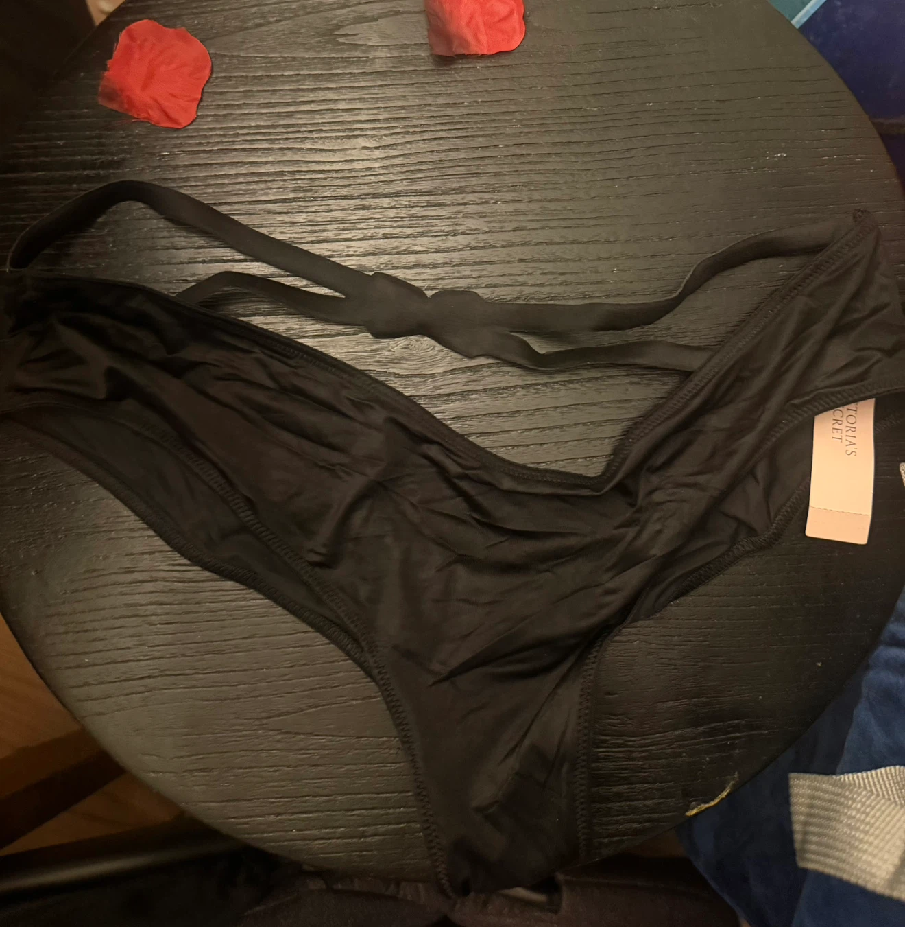 Victoria's Secret Black Cheeky Panty with Rhinestones - photo 5