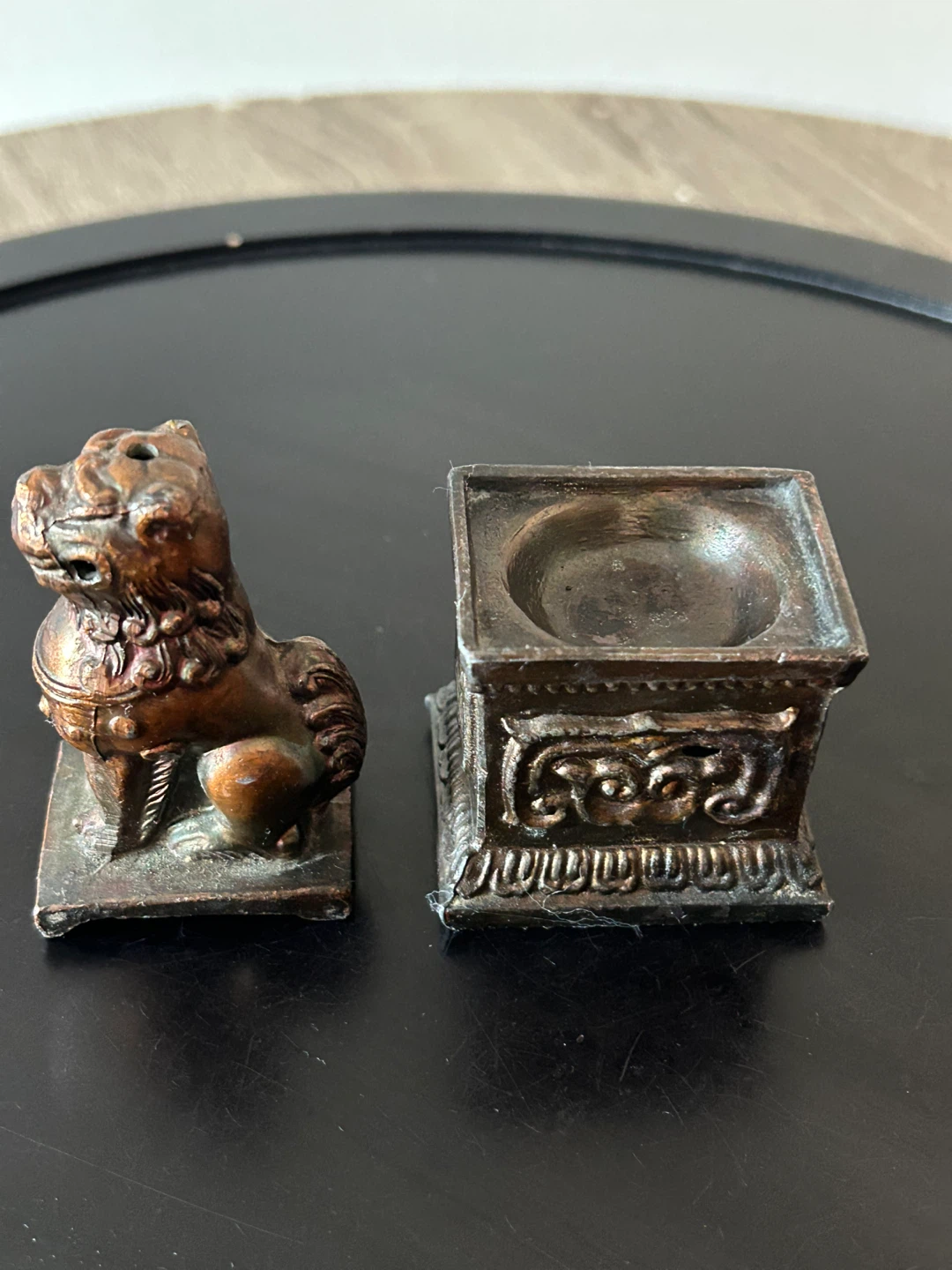 Vintage Bronze/Brass Foo Dog Incense Burner - photo 4