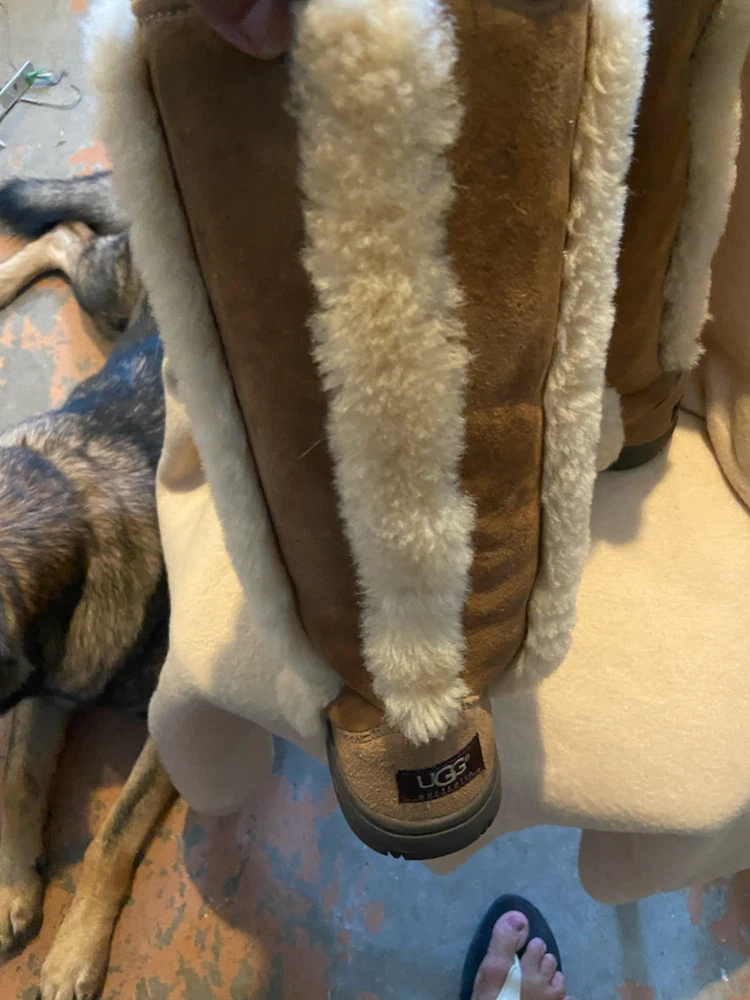 UGG Australia Brown Suede Sheepskin Lined Boots - photo 4