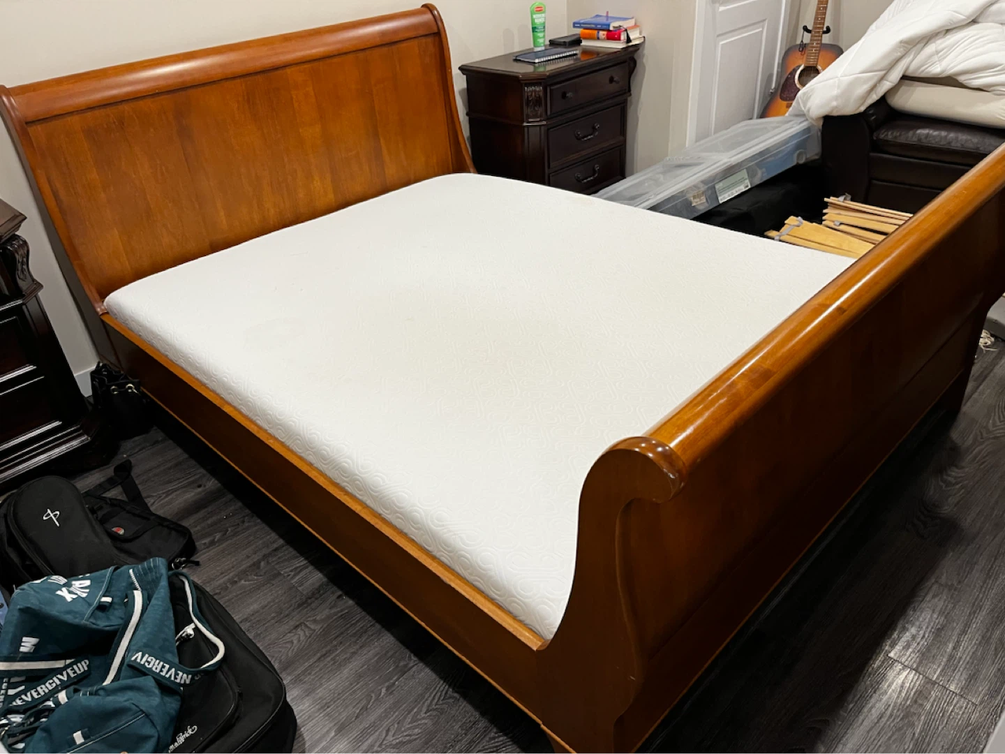 Wooden Sleigh Bed Frame
