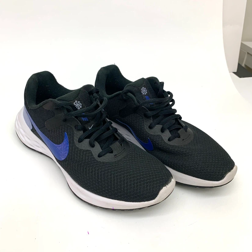 Womens Running Shoes Size 8 Black Blue Athletic Sneakers