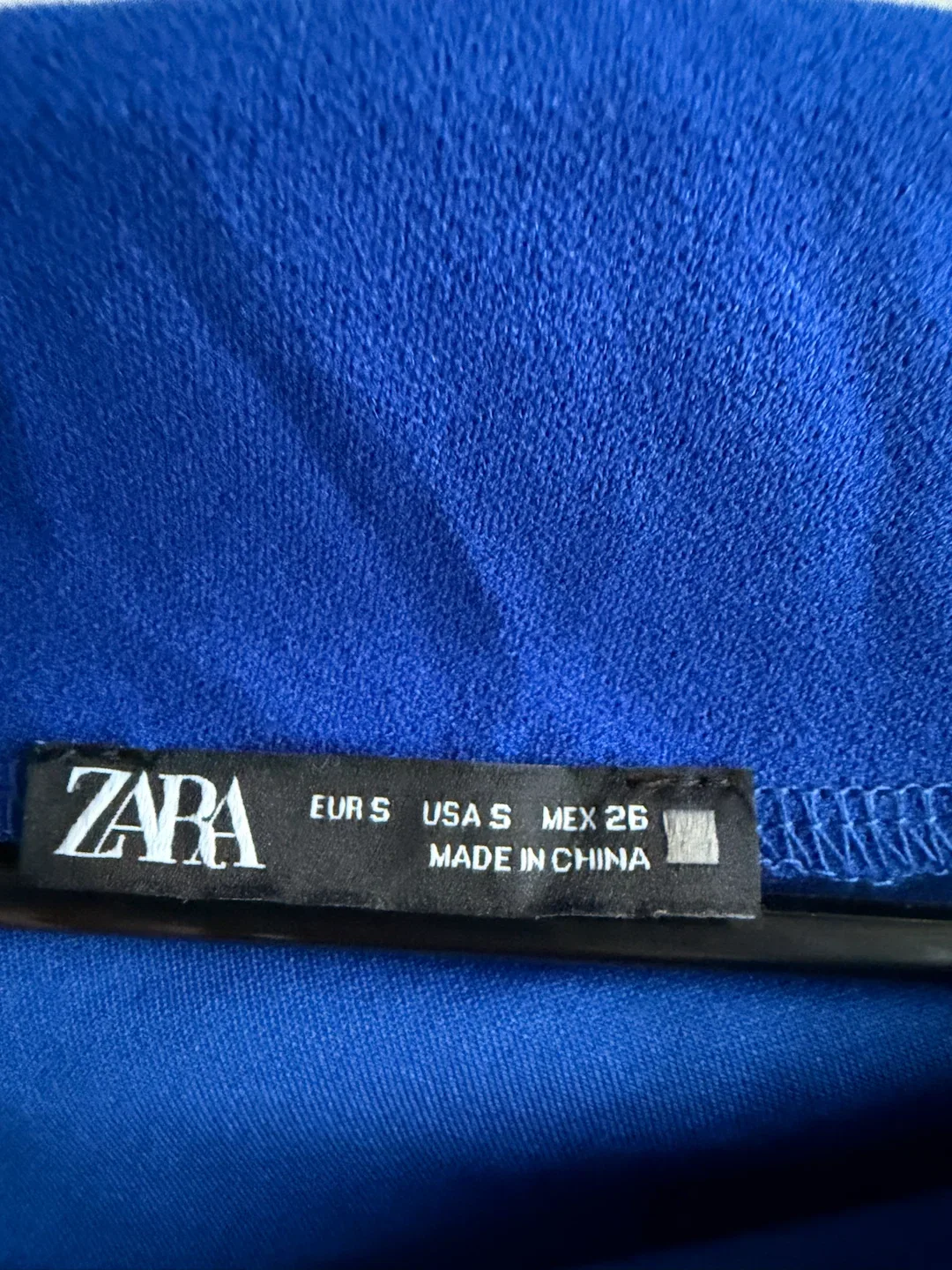 ZARA Blue Off-Shoulder Top Size S - photo 4