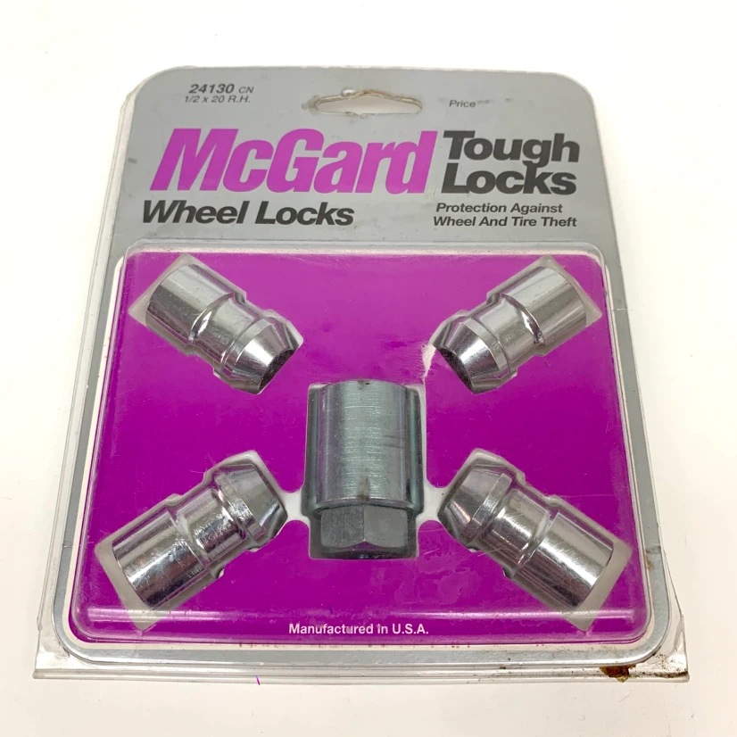 Wheel Locks Anti Theft Lug Nuts Set 4 with Key Car Security