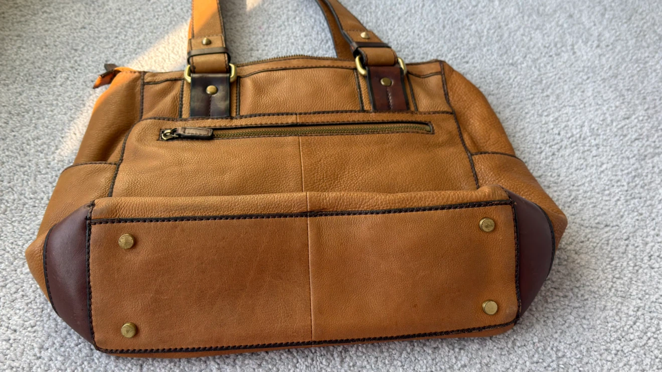 Danier Brown Leather Satchel Bag - photo 4