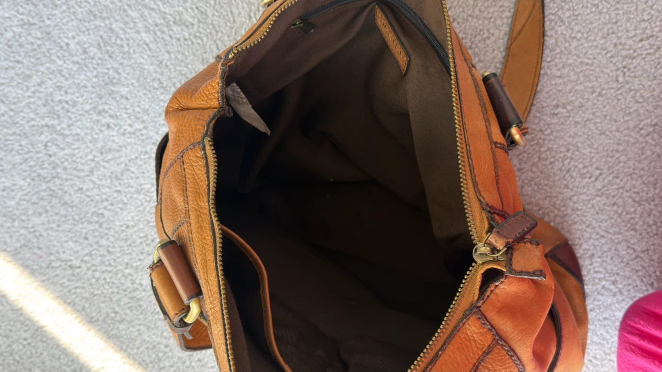 Danier Brown Leather Satchel Bag - photo 5