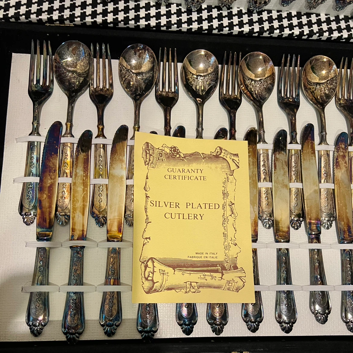 LBL ITALY 51 Piece 12 Place Silver-Plated Flatware Cutlery Set - photo 4
