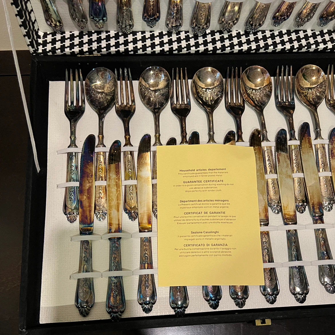 LBL ITALY 51 Piece 12 Place Silver-Plated Flatware Cutlery Set - photo 5