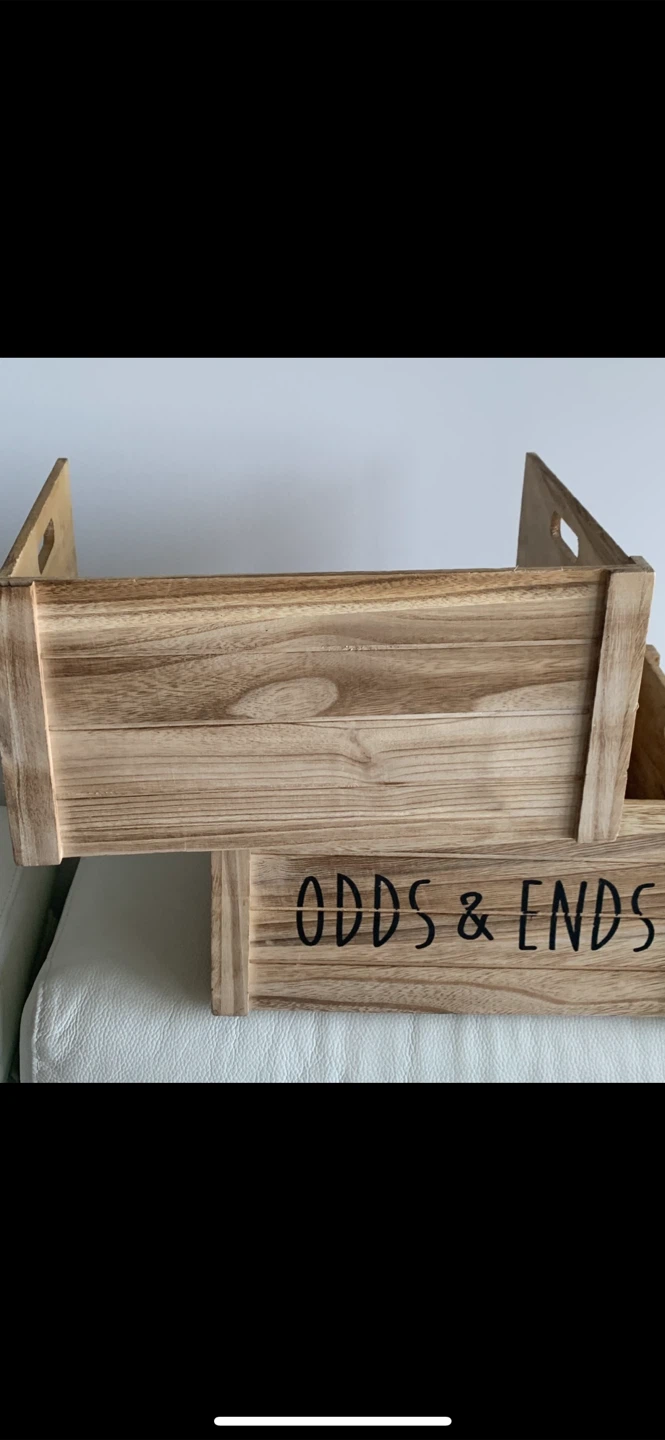 Set of 2 Wooden Storage Crates - photo 4