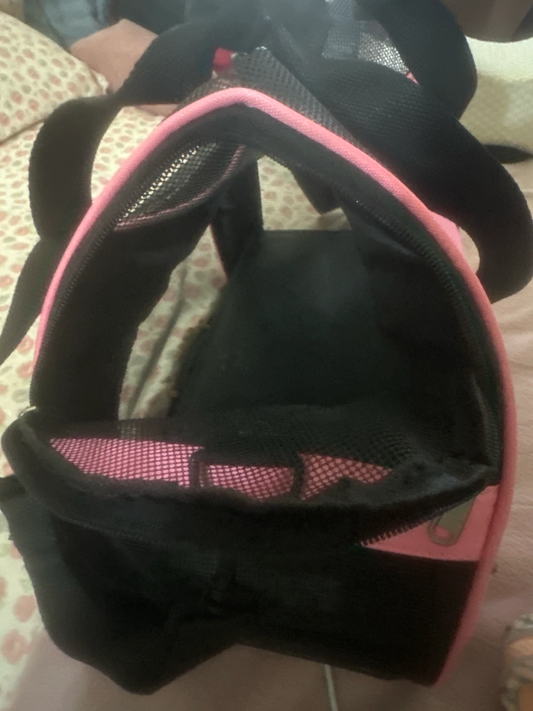 Pink Pet Carrier Bag with Matching Harness - photo 3