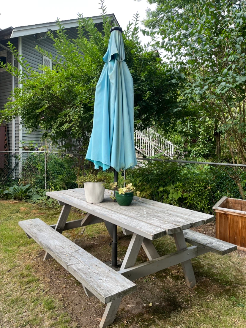 Picnic Table and Umbrella - photo 2