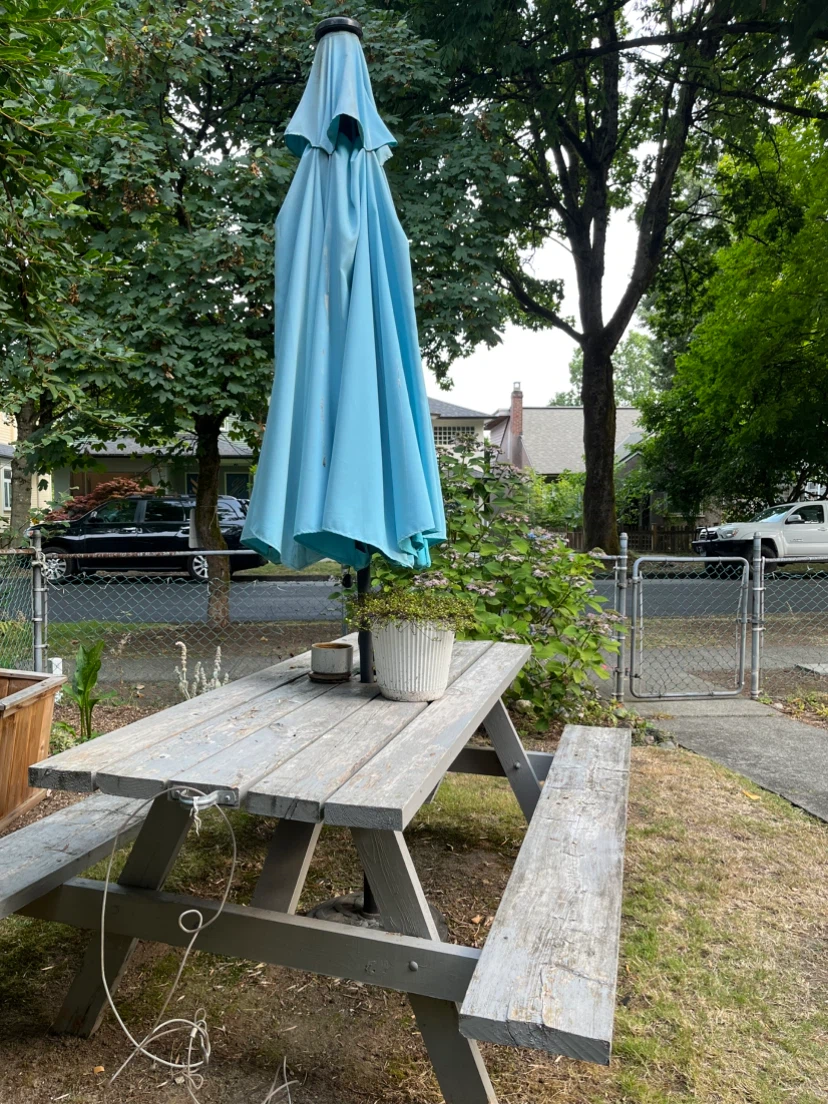 Picnic Table and Umbrella - photo 3