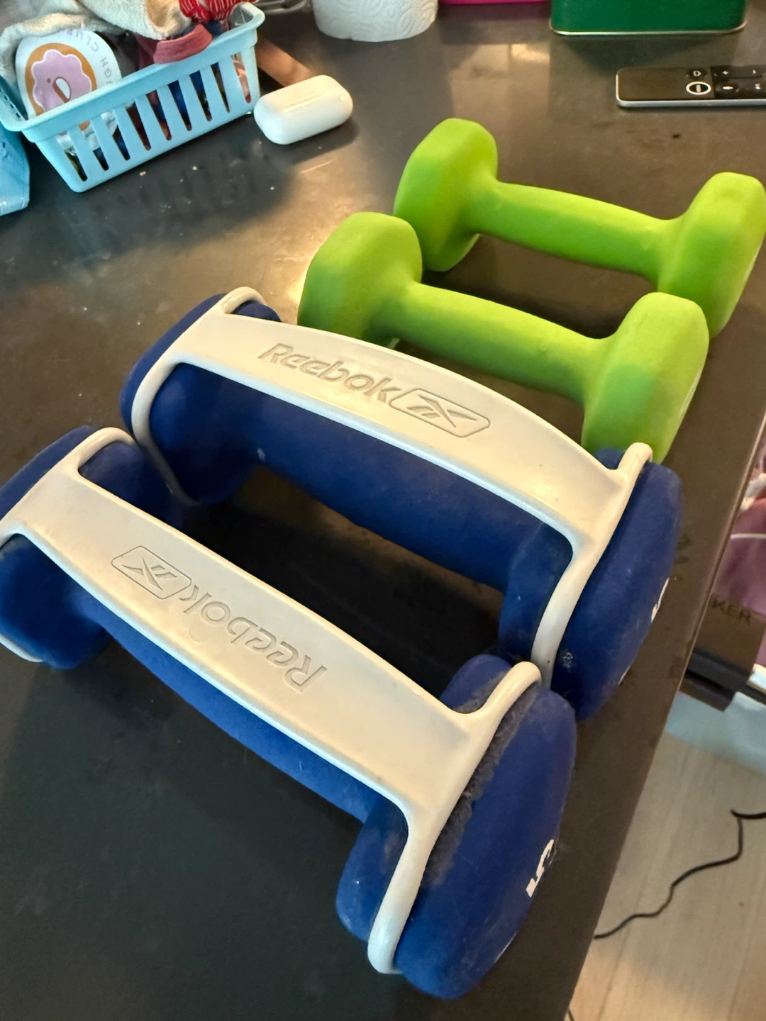 3 lb & 5 lb Dumbbell Set – 4 Dumbbells – $20