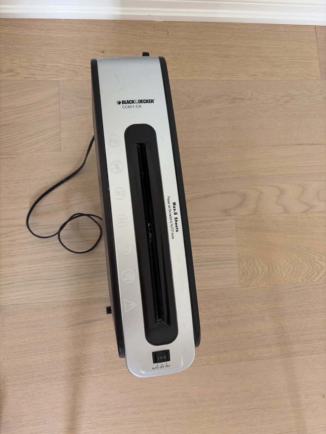 Black & Decker CC601-CA Paper Shredder
