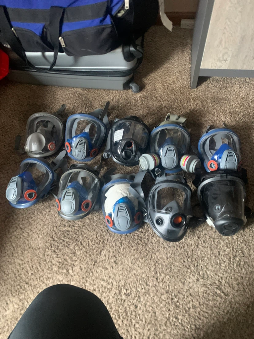 10 MSA full face Respirator mask