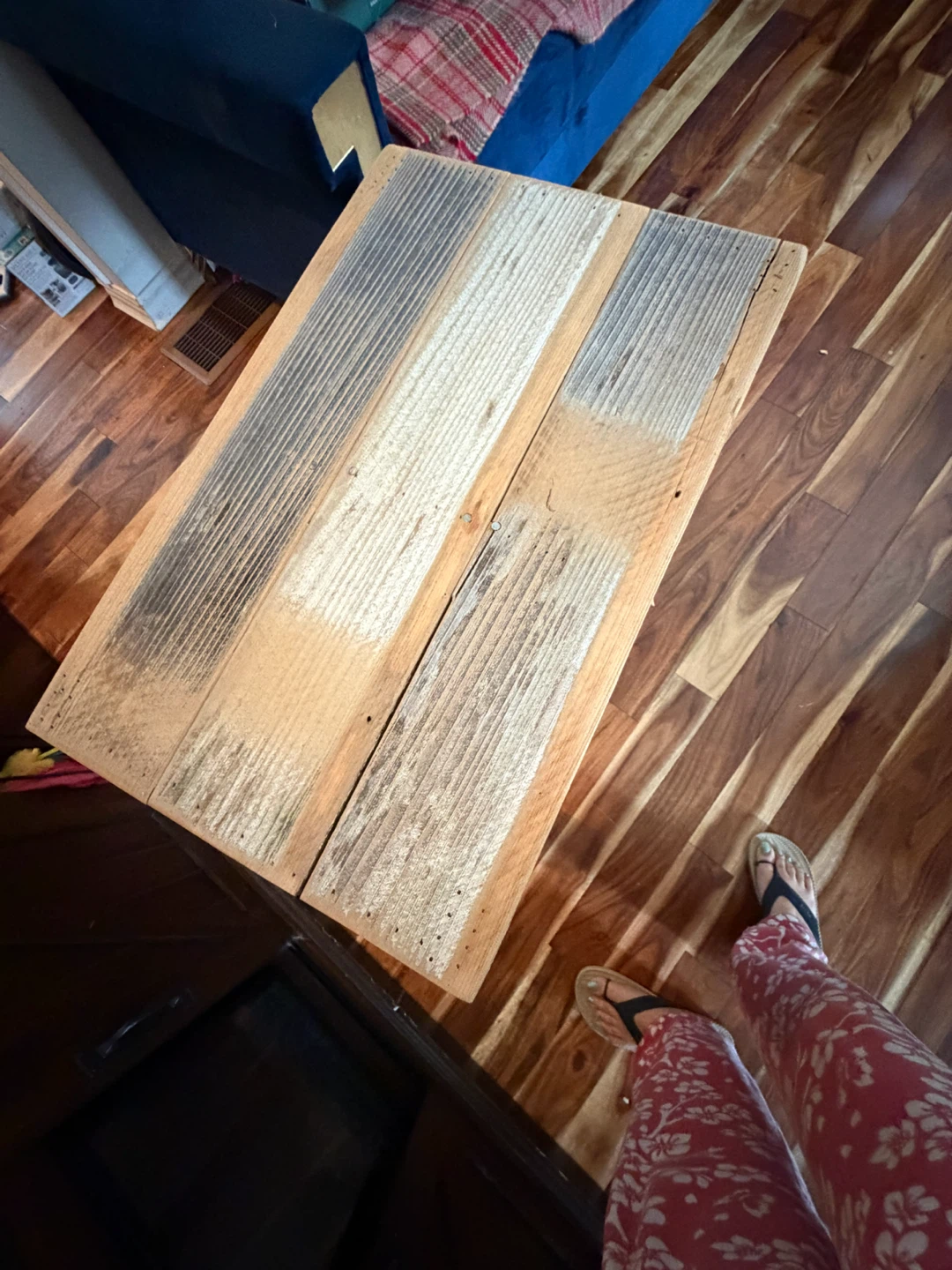 Rustic Wood Side Table