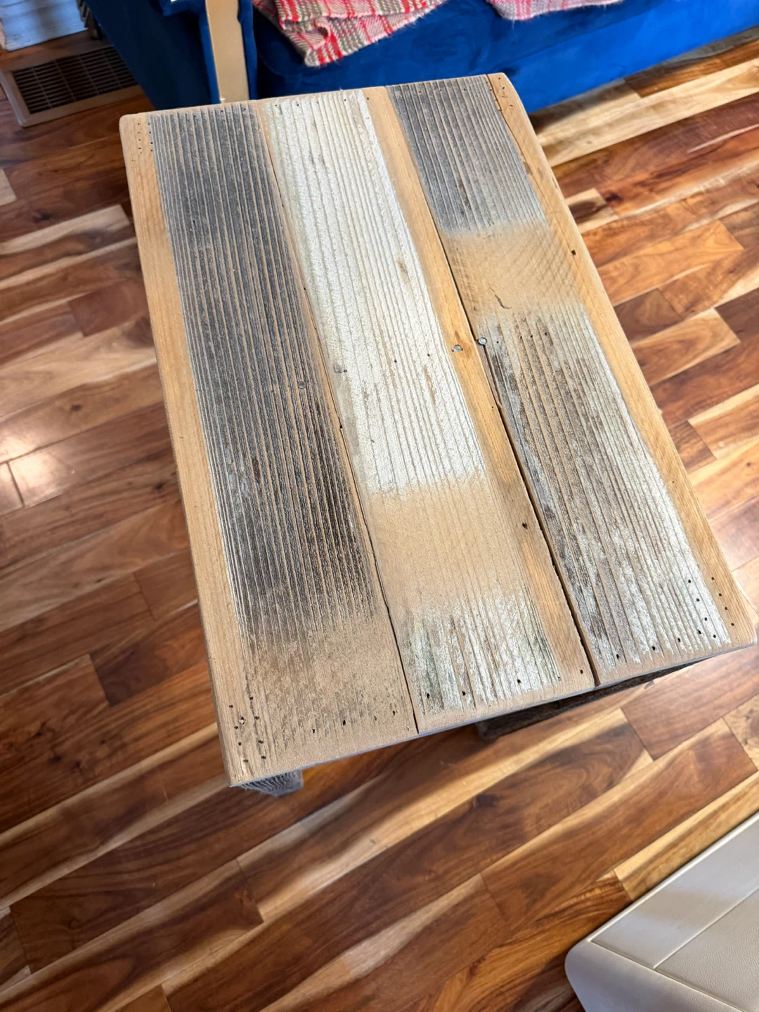 Rustic Wood Side Table - photo 2