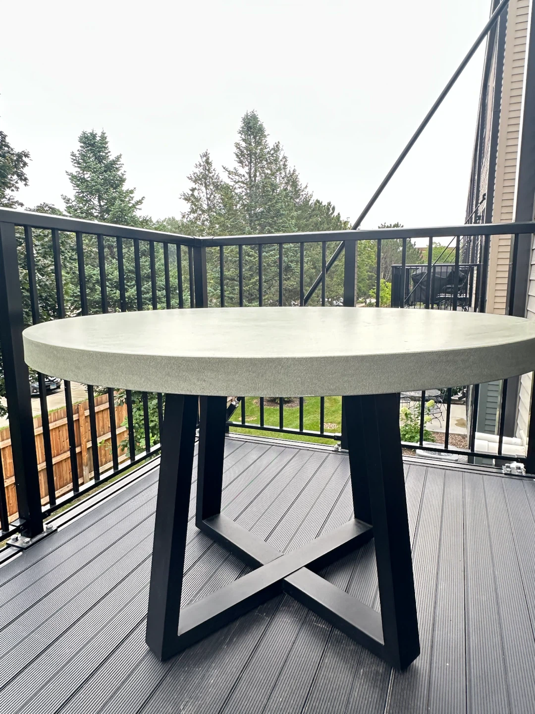 Round Outdoor Bistro Table