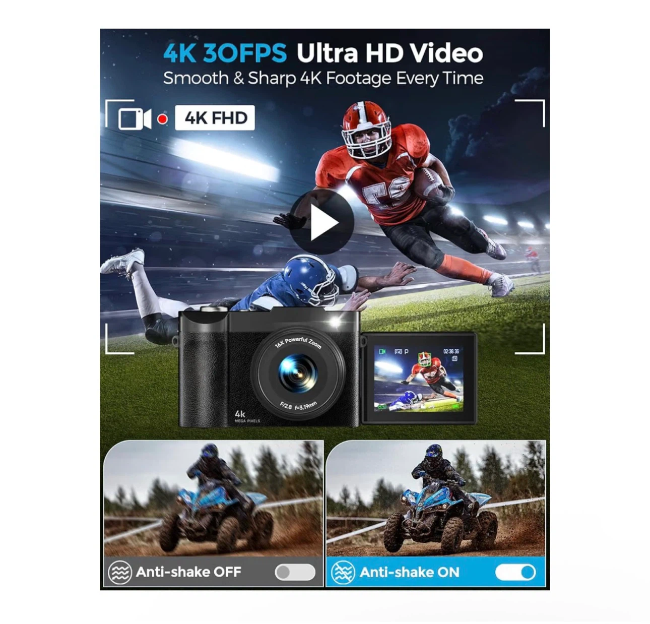 Brand new 4K Digital Camera for Photography - photo 5