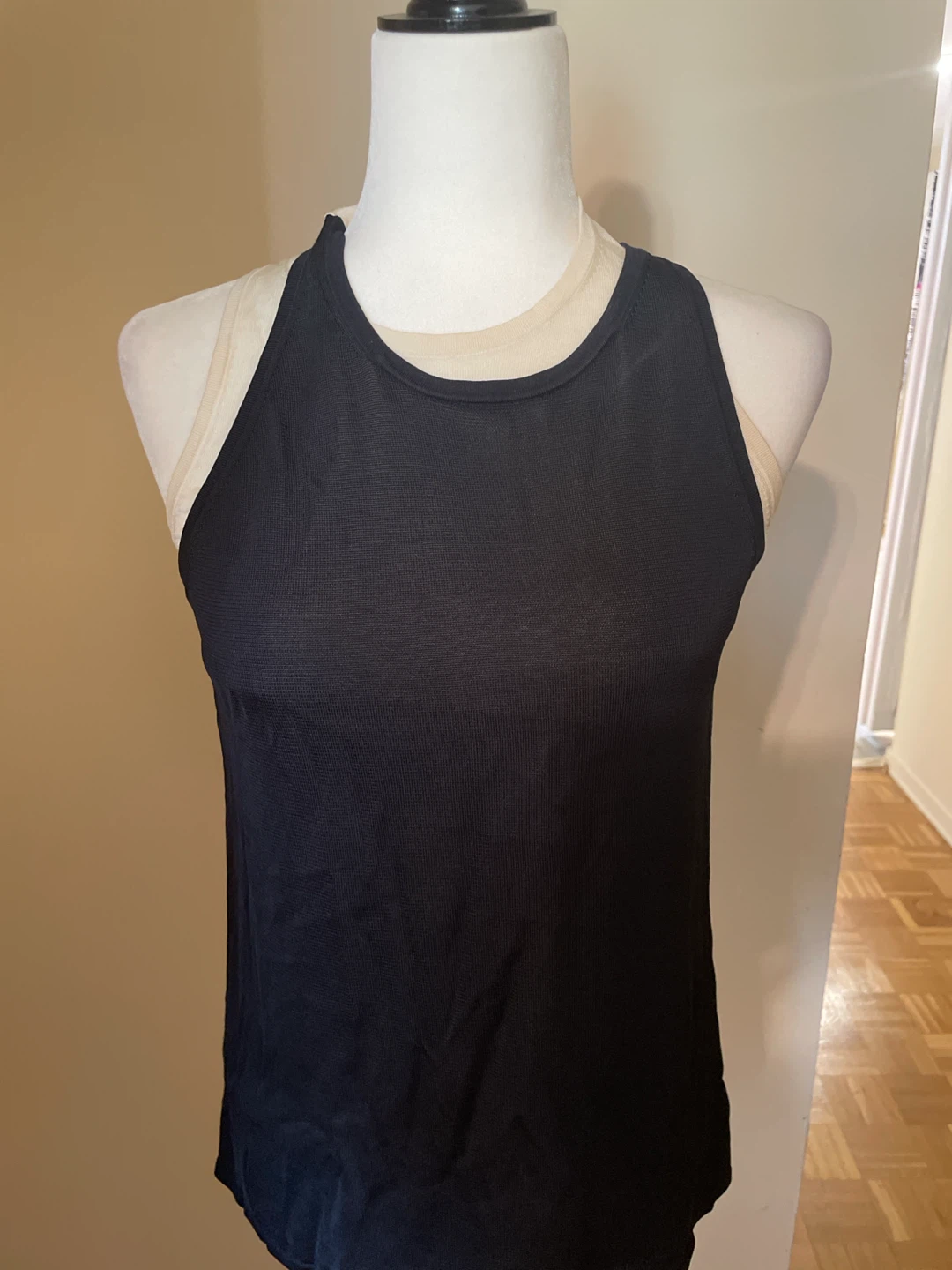 COS Black Racerback Tank Top - XS