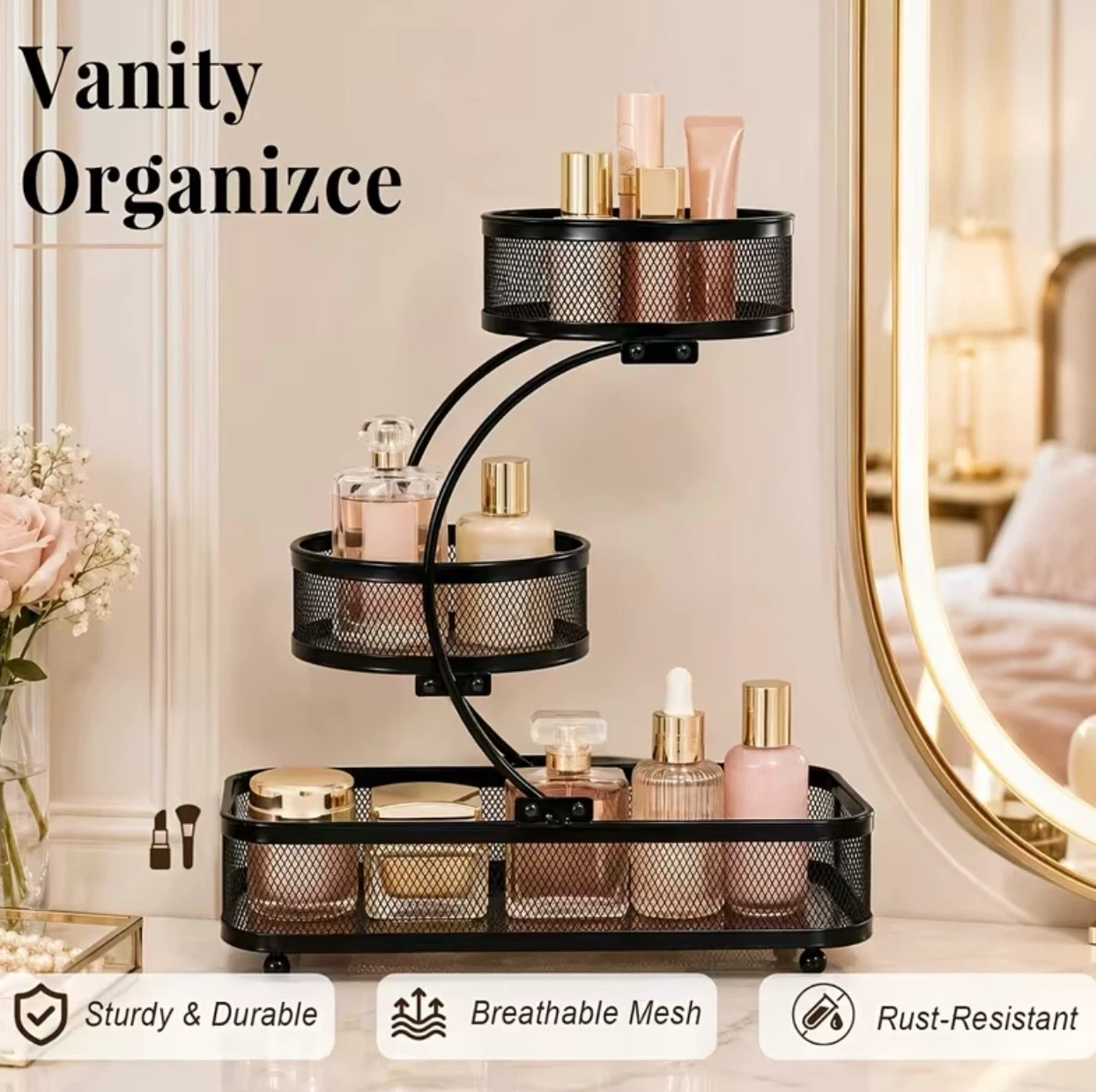3-Tier Metal Vanity Organizer(BRAND NEW IN BOX) - photo 4