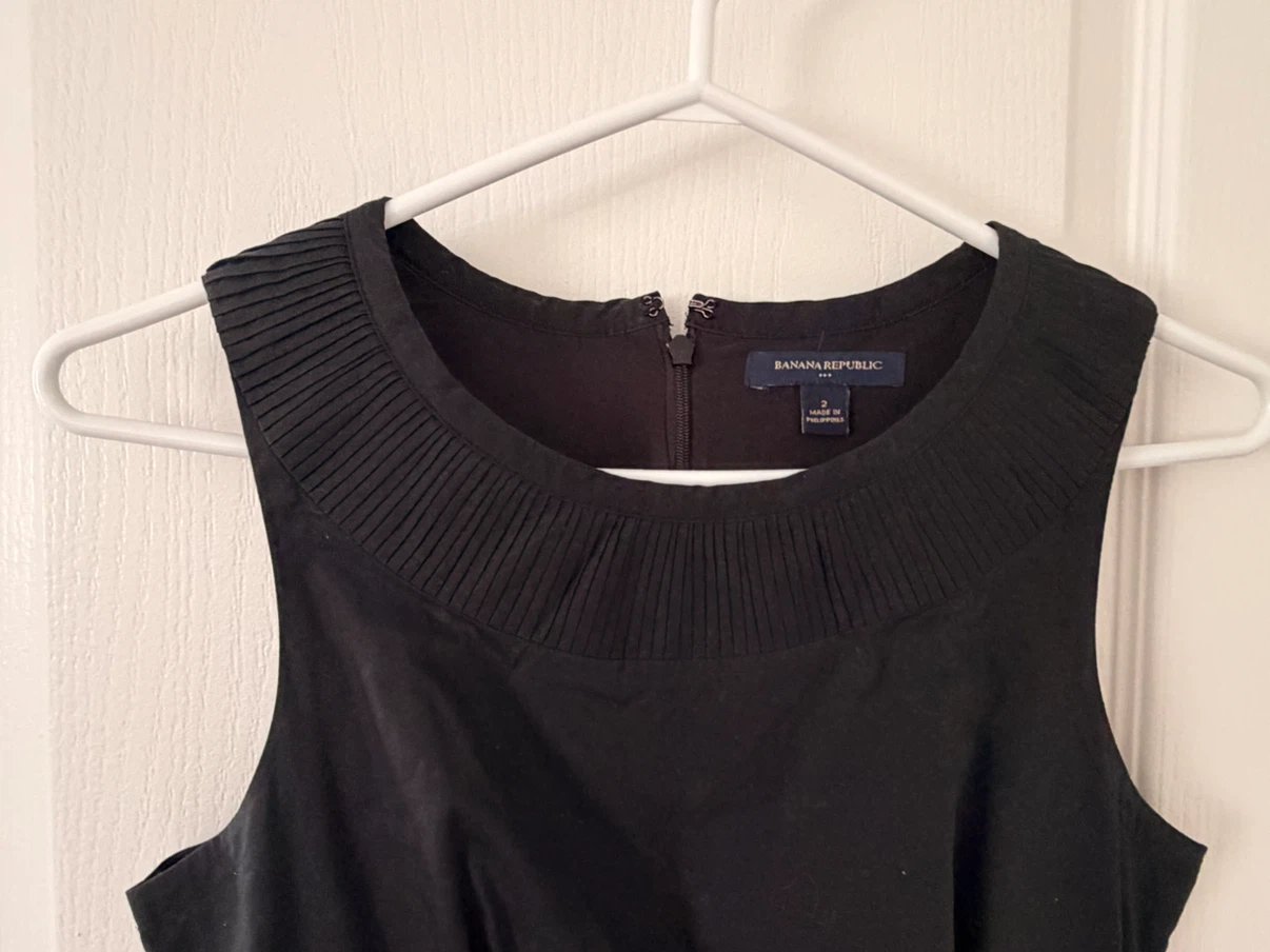 LIKE NEW Black Banana Republic Sleeveless Dress - Womens sz 2 - photo 5