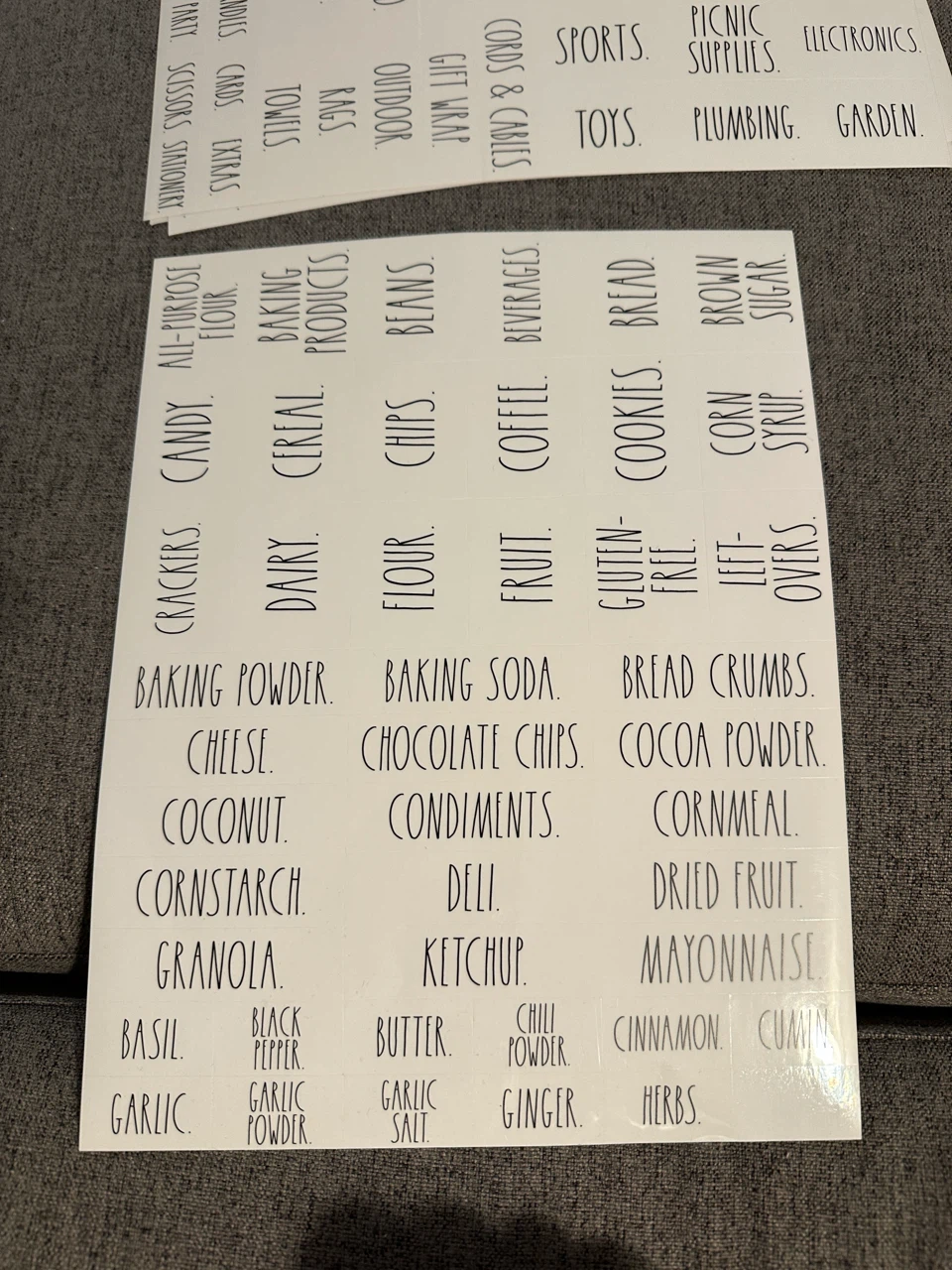 Rae Dunn Inspired Pantry Labels - photo 2