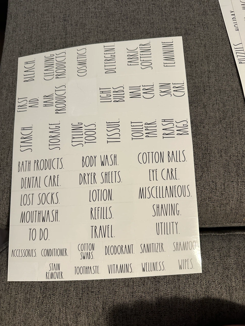 Rae Dunn Inspired Pantry Labels - photo 3