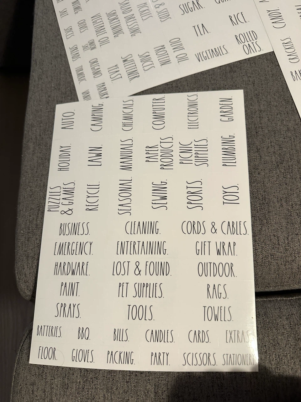 Rae Dunn Inspired Pantry Labels - photo 5
