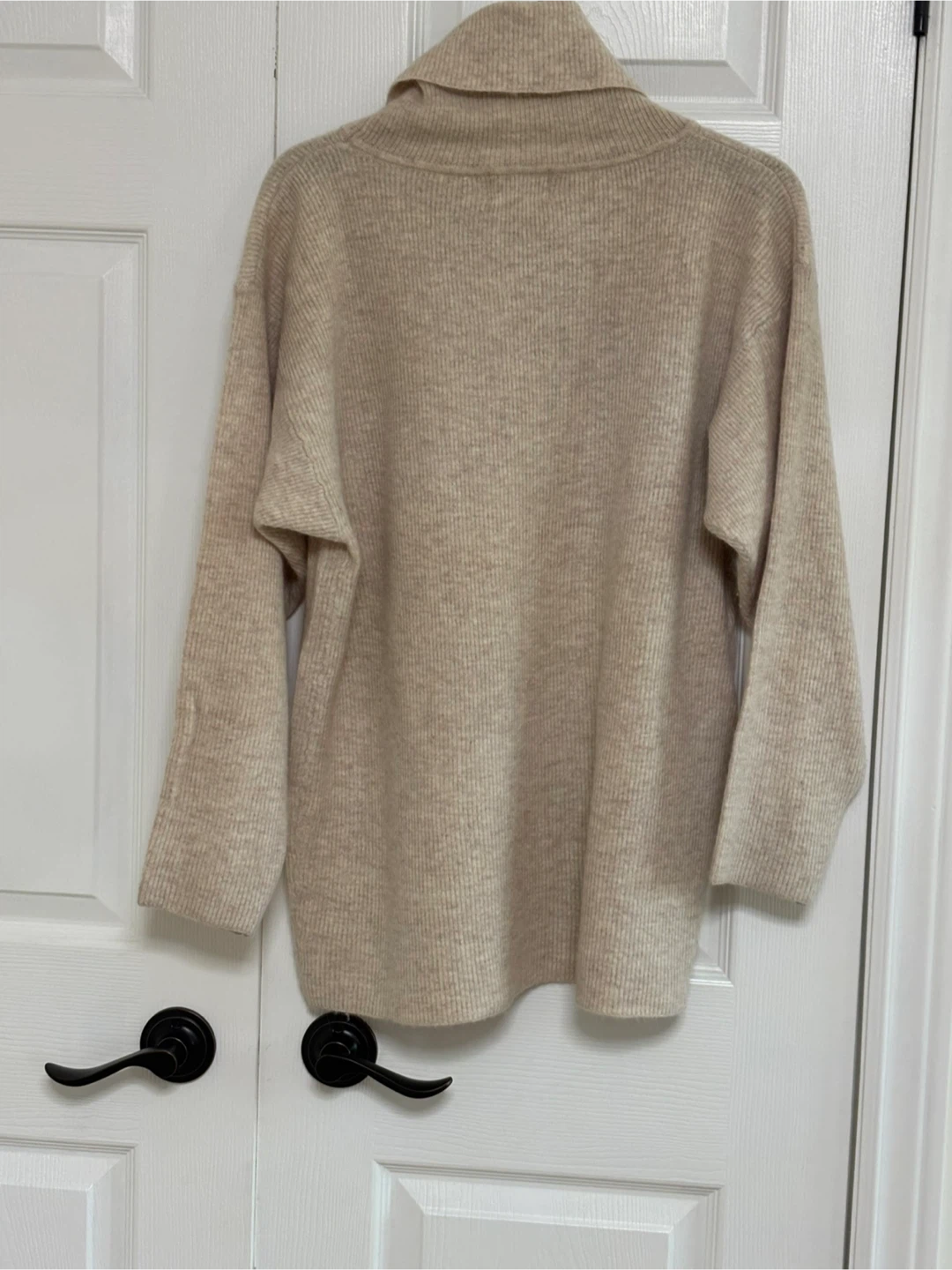 Women's Beige Turtleneck Sweater - photo 2