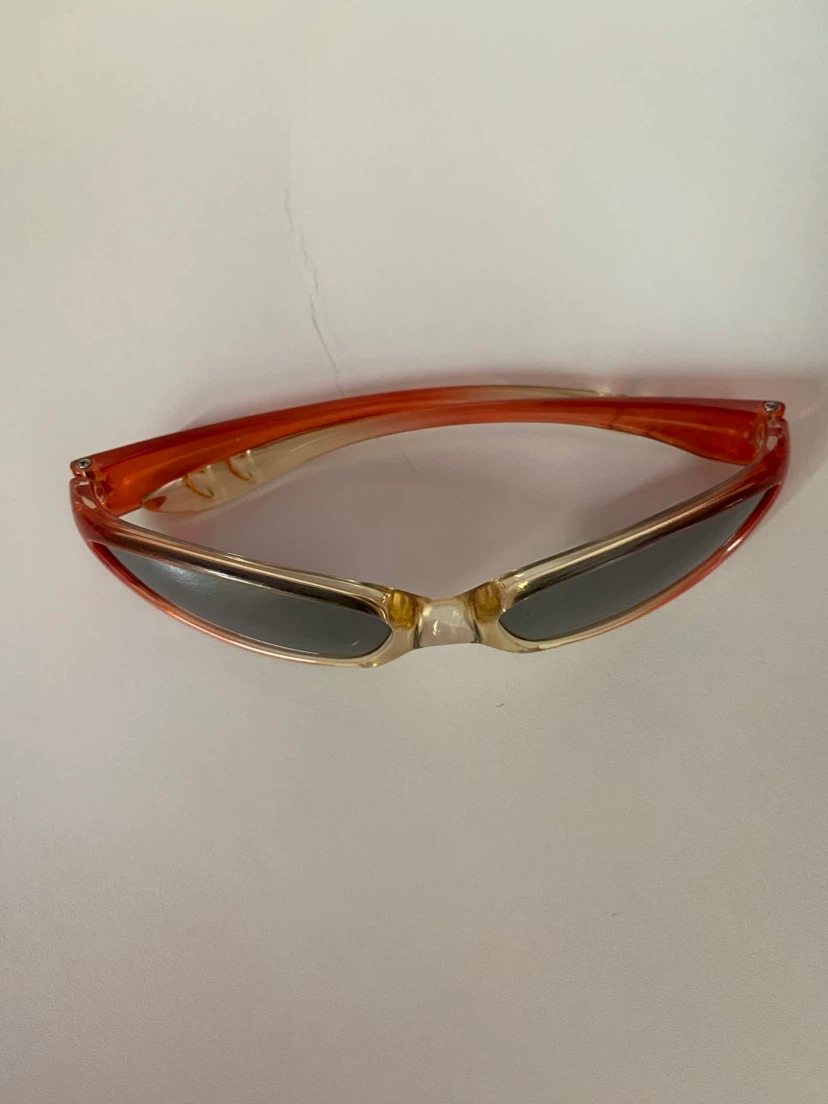 Orange & Clear Frame Sunglasses