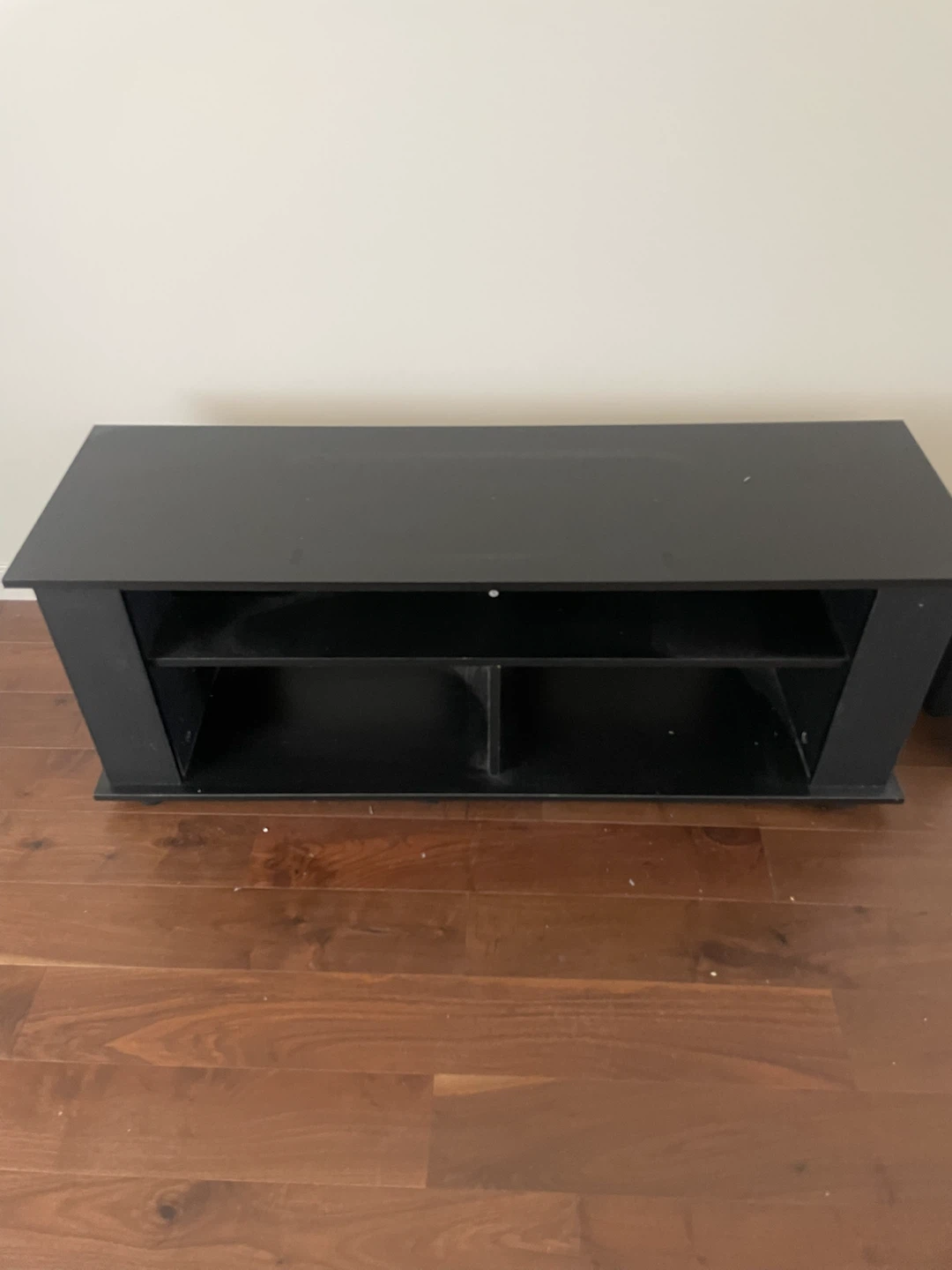 FREE Black TV Stand with Shelves