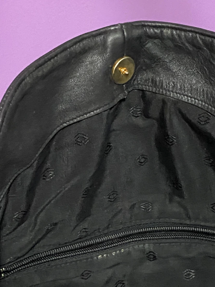 Black Leather Shoulder Bag - photo 3