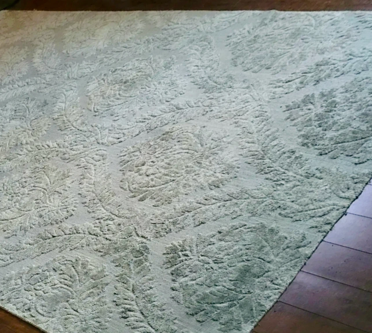 Soft Green Damask Rug - photo 3