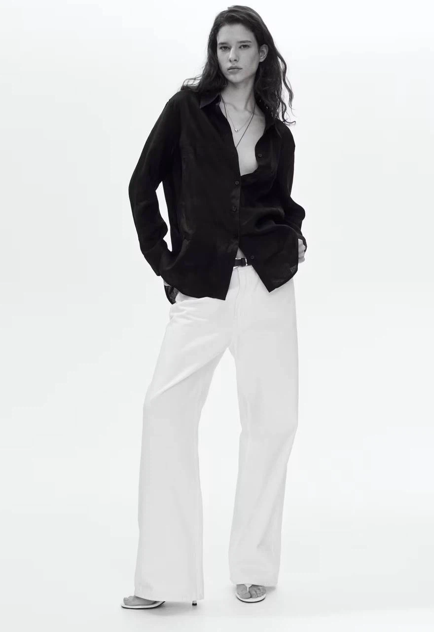 Black Linen Shirt , XL H&M - photo 5