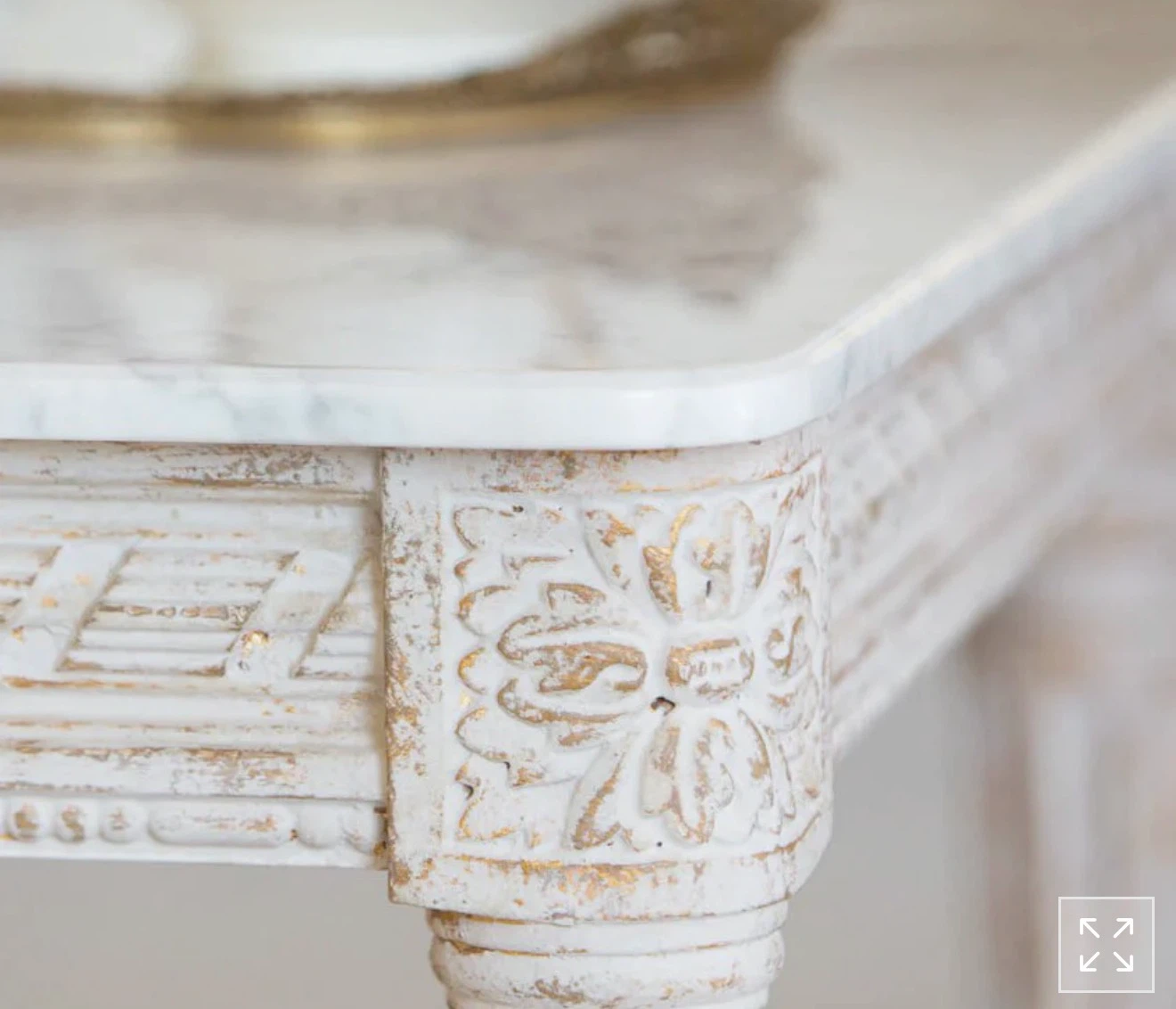 Brand new Ornate White Marble Top Coffee Table - photo 5