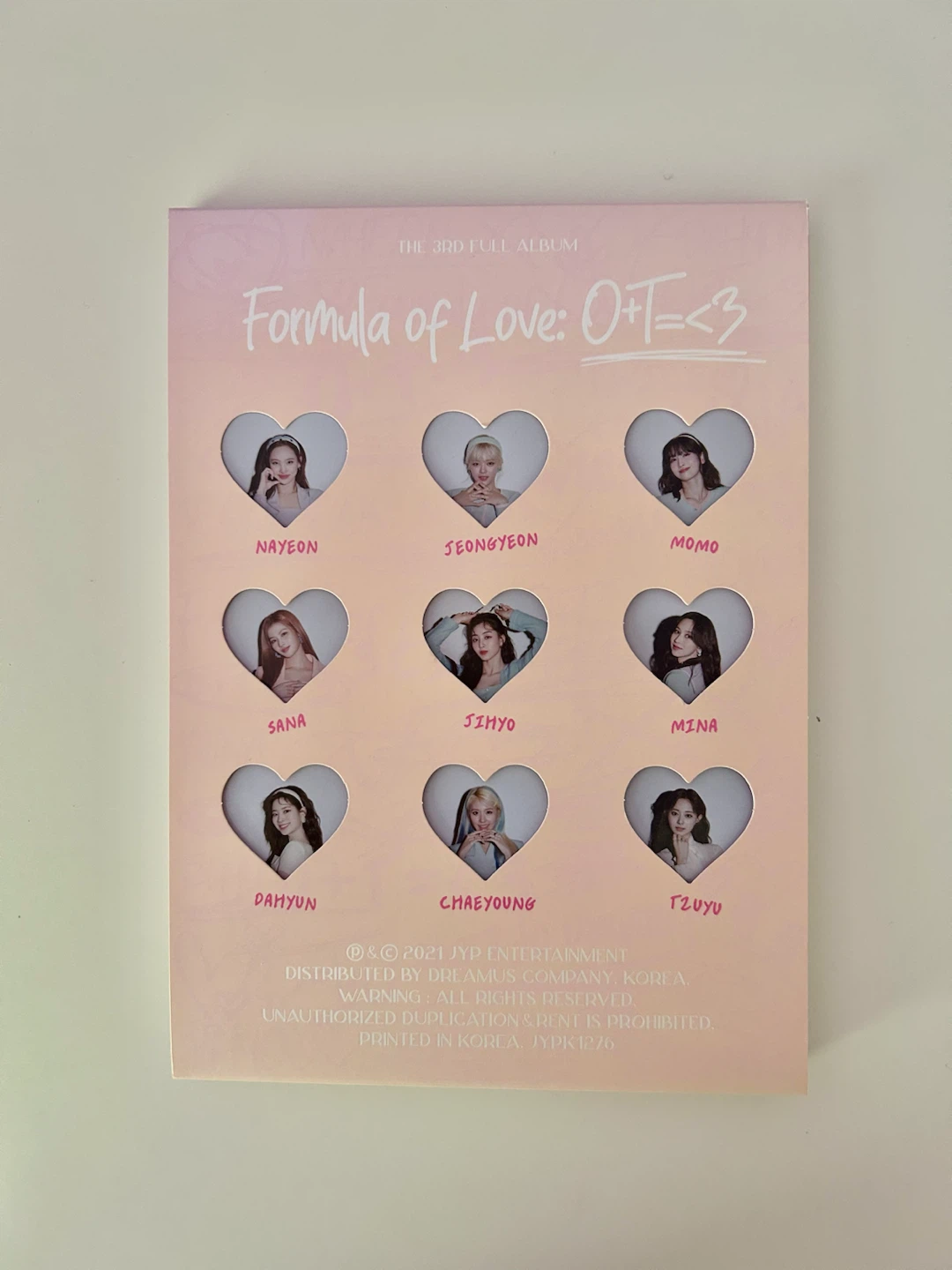Twice - Formula of Love: O+T=<3 Album (Full of Love ver.)