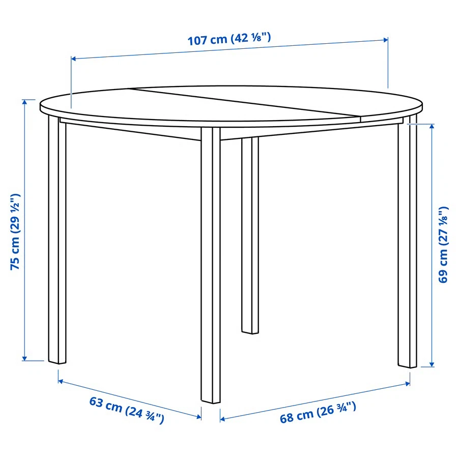 IKEA VIHALS Round Dining Table - photo 3