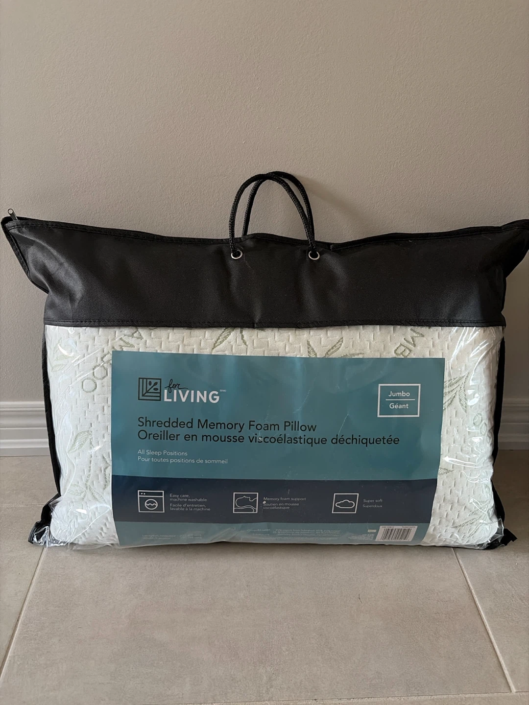 For Living Shredded Memory Foam Pillow - Jumbo