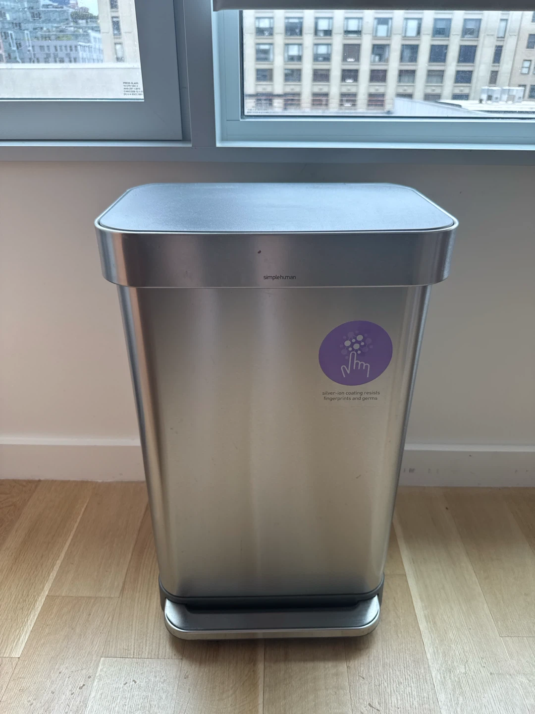 simplehuman Stainless Steel Step Trash Can