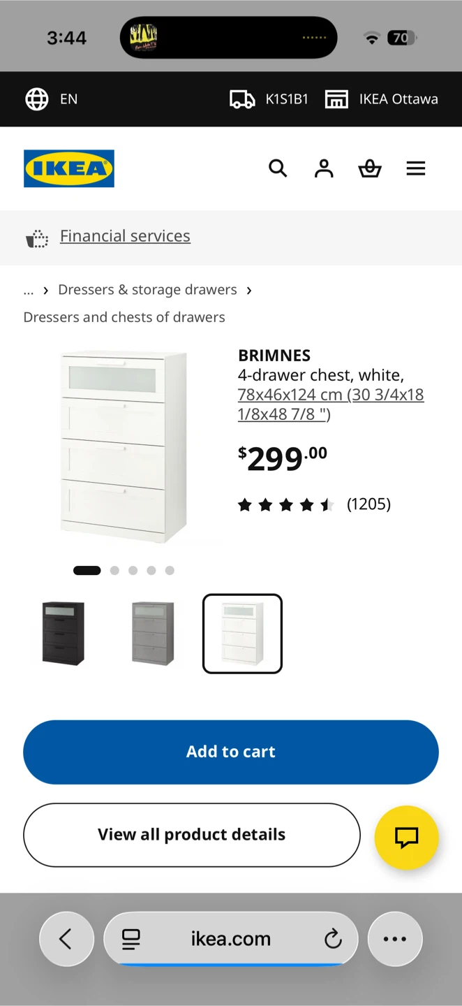 IKEA BRIMNES DRESSER - photo 3