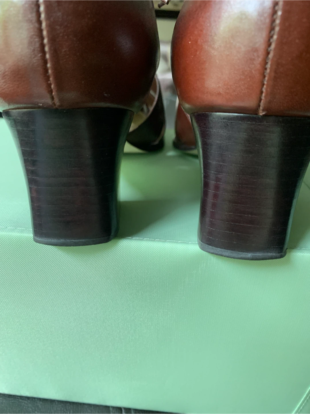 Vionic Comfort Brown Leather Lace-Up Heels - photo 4
