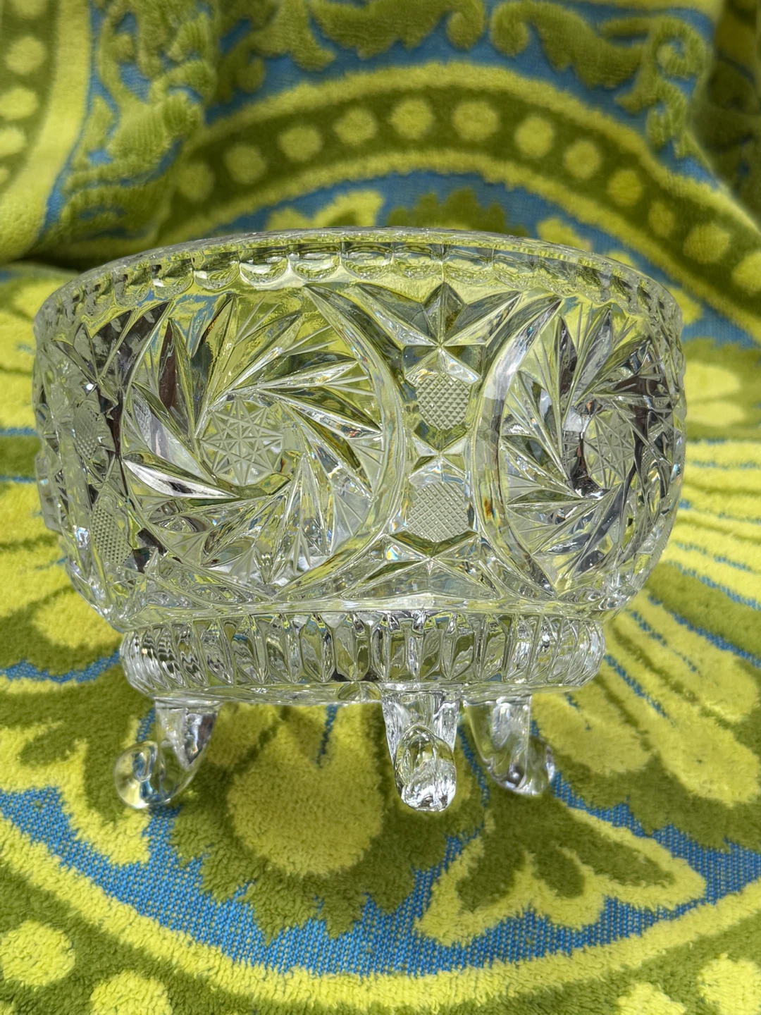 Vintage Cut Crystal Footed Bowl - photo 2