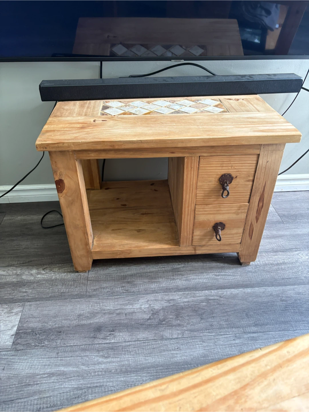 Wooden Coffee Table with Drawer Storage
