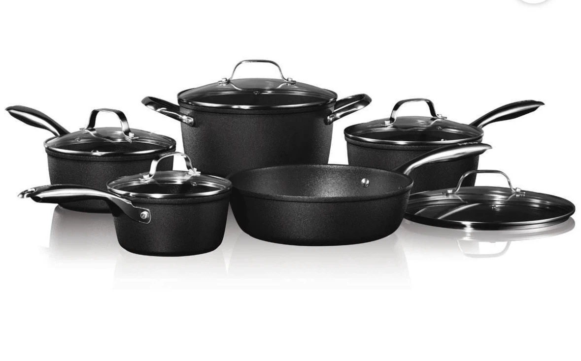 Brand New - Starfrit The Rock Diamond 10pc Cookware Set