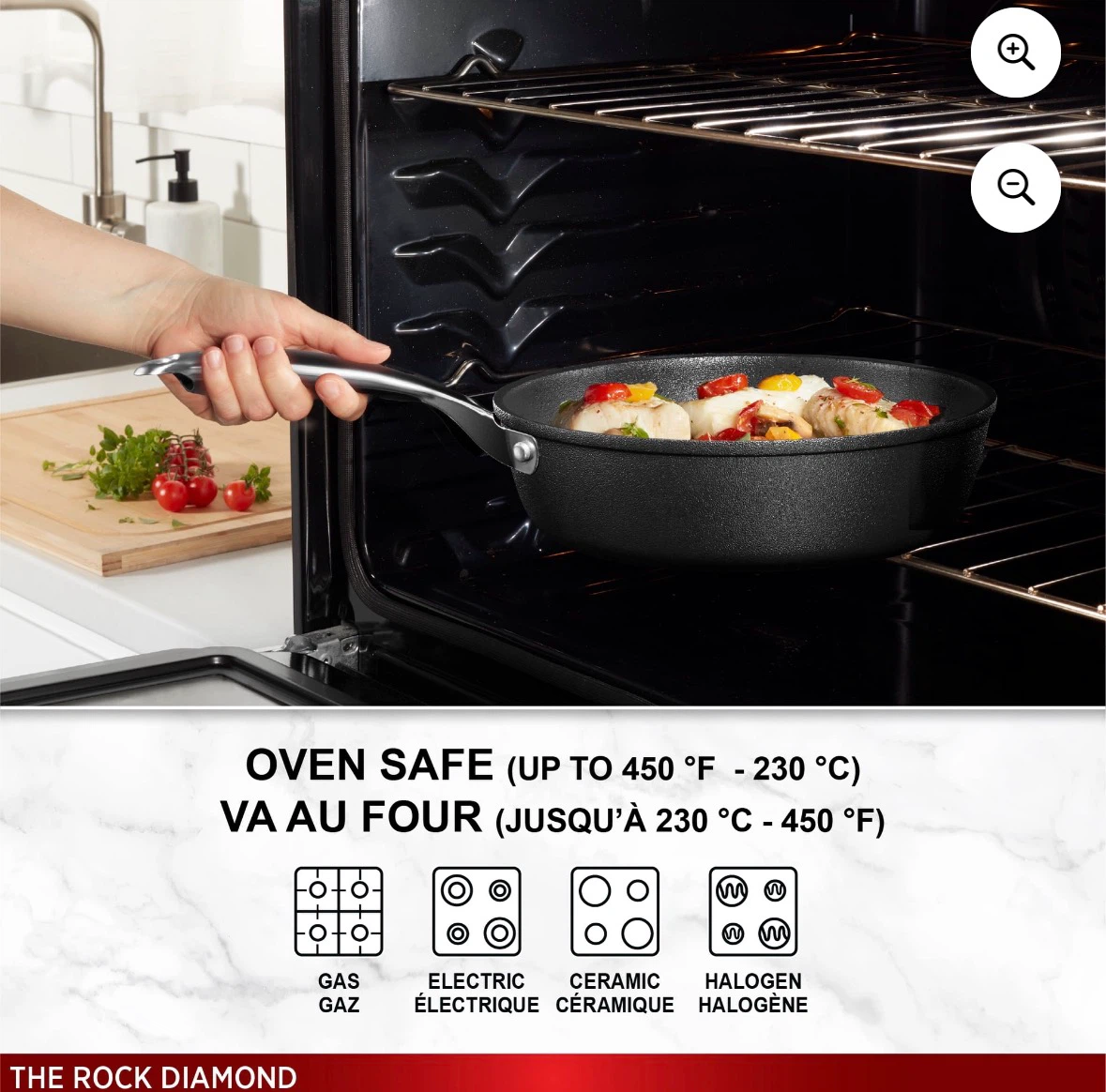 Brand New - Starfrit The Rock Diamond 10pc Cookware Set - photo 4